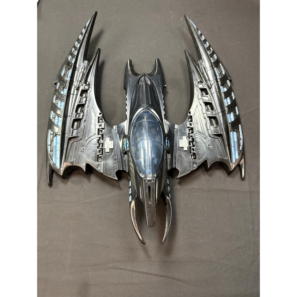 Vintage 1995 Batman Forever Batwing Vehicle Kenner Tonka DC Comics Black Toy